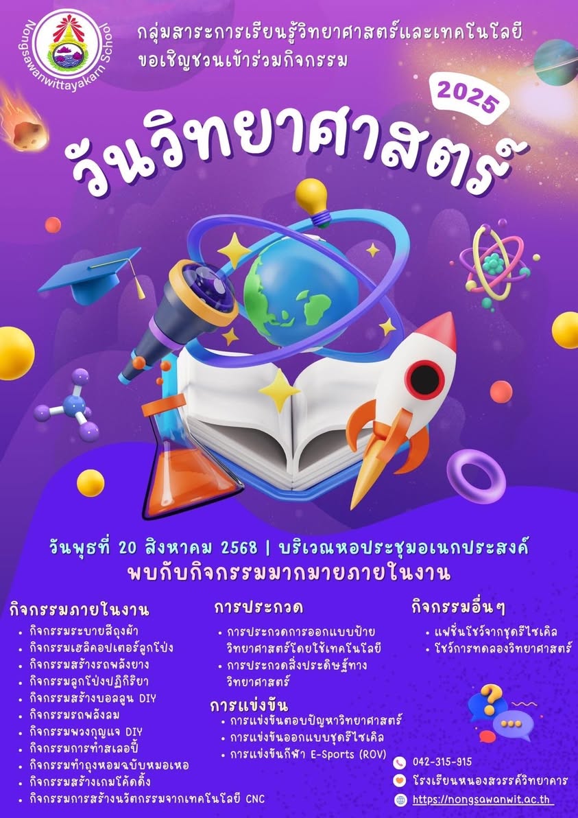 กิจกรรมวันวิทยาศาสตร์